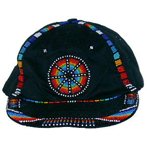 Beaded Ball Cap ~ Black