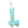 12x26mm Blue Sediment Jasper (Dyed) TOMAHAWK Charm/Pendant - with Loop & Bail