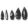 Natural Black Obsidian Hand-Knapped ARROWHEAD Assortment (undrilled)