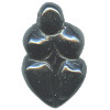 16x25mm Black Obsidian (Flat-Back) GODDESS Bead