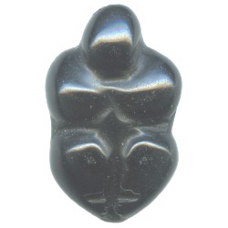 16x25mm Black Obsidian (Flat-Back) GODDESS Bead