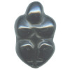 16x25mm Black Obsidian (Flat-Back) GODDESS Bead