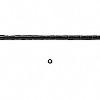 22" Strand, 2.5x3mm Block Jet (Onyx) HESHI Beads