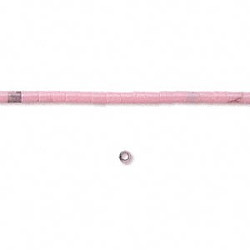 22" Strand, 3x3.5mm Block Rhodonite (Simulated) HESHI Beads