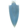13x45mm Blue Agate (Dyed) ARROWHEAD Pendant/Focal Bead