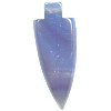18x46mm Blue Agate (Dyed) ARROWHEAD Pendant/Focal Bead