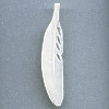 15x75mm Carved Bone FEATHER Pendant/Focal Bead