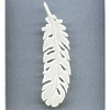 25x95mm Carved Bone FEATHER Pendant/Focal Bead
