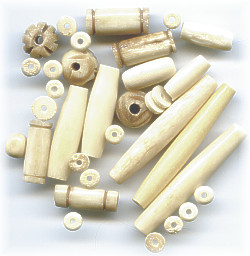 5mm to 40mm Natural Bone Bead Mix