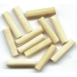 7/8" Narrow Natural Bone TUBE Beads