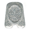 2 x 2-1/4" German Silver (Nickel) BOLO SLIDE Component: 30x40mm Oval Cabochon Setting