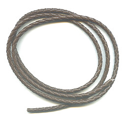 36" Braided Brown Leatherette BOLO CORD