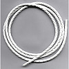 36" Braided White Leatherette BOLO CORD