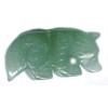 12x22mm Green Aventurine COYOTE/WOLF Animal Fetish Bead