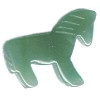 24x26mm Green Aventurine HORSE Animal Fetish Bead