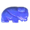 14x23mm Lapis Dyed Howlite BUFFALO Animal Fetish Bead