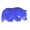 12x22mm Lapis Dyed Howlite COYOTE/WOLF Animal Fetish Bead