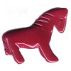 24x26mm Block Coral HORSE Animal Fetish Bead