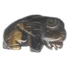 14x23mm Tigereye BUFFALO Animal Fetish Bead