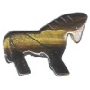 24x26mm Tigereye HORSE Animal Fetish Bead