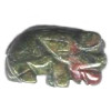 14x23mm Unakite BUFFALO Animal Fetish Bead