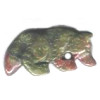 12x22mm Unakite COYOTE/WOLF Animal Fetish Bead