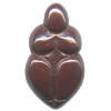 16x25 Brecciated Jasper (Flat-Back) GODDESS Bead