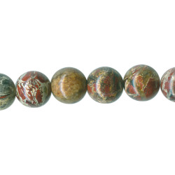 8mm Brecciated Jasper ROUND Beads