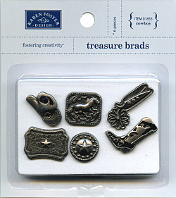 Karen Foster Design® *Cowboy* Treasure BRADS