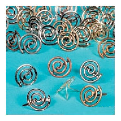 1/8" Assorted Metallic Metal Spiral BRADS