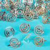 1/8" Assorted Metallic Metal Spiral BRADS