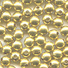 4mm Hollow Brass Smooth ROUND Beads