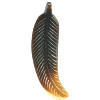 14x54mm Translucent Brown Shell FEATHER Pendant/Focal Beads