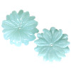 15mm Brazilian Amazonite Carved FLOWER Beads