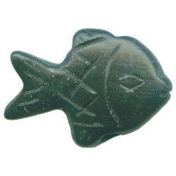 10x18mm Blackstone FISH Animal Fetish Bead