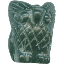 12x18mm Blackstone 3-D OWL Animal Fetish Bead