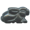 11x18mm Blackstone 3-D RABBIT Animal Fetish Bead