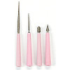 3-1/2" to 4" Pink Plastic Handle BEAD REAMER SET