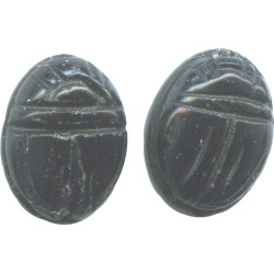 10x13mm Blackstone SCARAB, BEETLE Beads