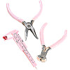 4" to 5" Pink Plastic Handle BEAD TOOL KIT