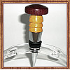 Purpleheart & Yellowheart Chrome Finish Wine Bottle Stopper ~ JBC Woodcraft®