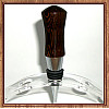 Exotic Wenge Chrome Finish Wine Bottle Stopper ~ JBC Woodcraft®