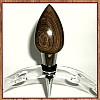 Exotic Lignum Vitae Chrome Finish Wine Bottle Stopper ~  JBC Woodcraft®