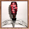 Purpleheart & Pink Ivory Wood Chrome Finish Wine Bottle Stopper ~ JBC Woodcraft®