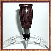 Kingwood & Claro Walnut Chrome Finish Wine Bottle Stopper ~ JBC Woodcraft®