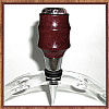 Purpleheart & Rhodonite Chrome Finish Wine Bottle Stopper ~  JBC Woodcraft®