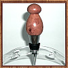 Exotic Bubinga Chrome Finish Wine Bottle Stopper ~ JBC Woodcraft®