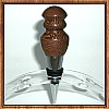 Exotic Leopardwood Chrome Finish Wine Bottle Stopper ~ JBC Woodcraft®