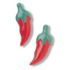 7/8" Enameled Aluminum (Loop-Back) Chili Pepper BUTTONS