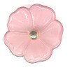 1-3/8" La Mode Frosted Mauve (Loop-Back)  Flower BUTTON